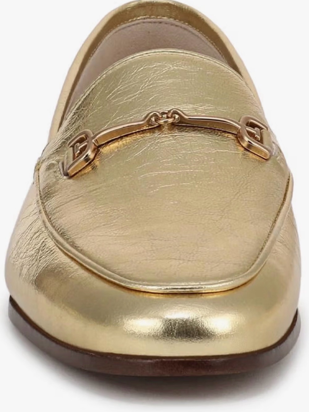 Sam Edelman Metallic Gold Bit Loafer - Picture 2 of 8